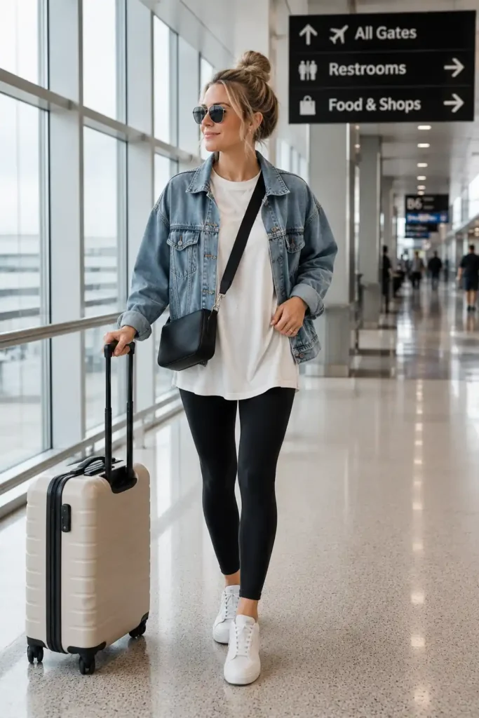 2. Oversized T-Shirt and Leggings