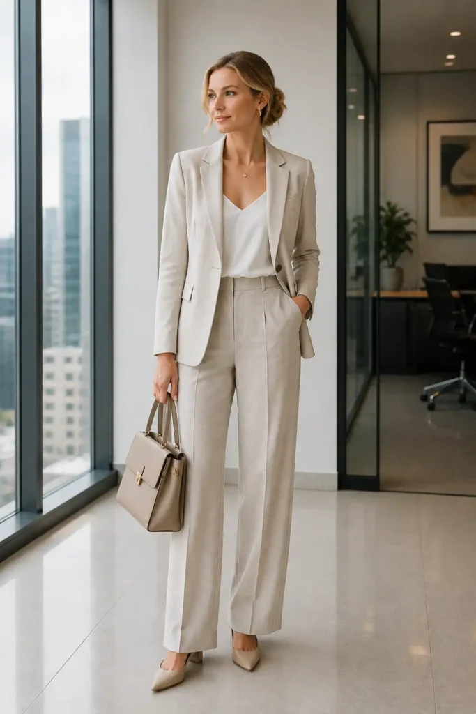 4. Lightweight Blazer and Matching Trousers