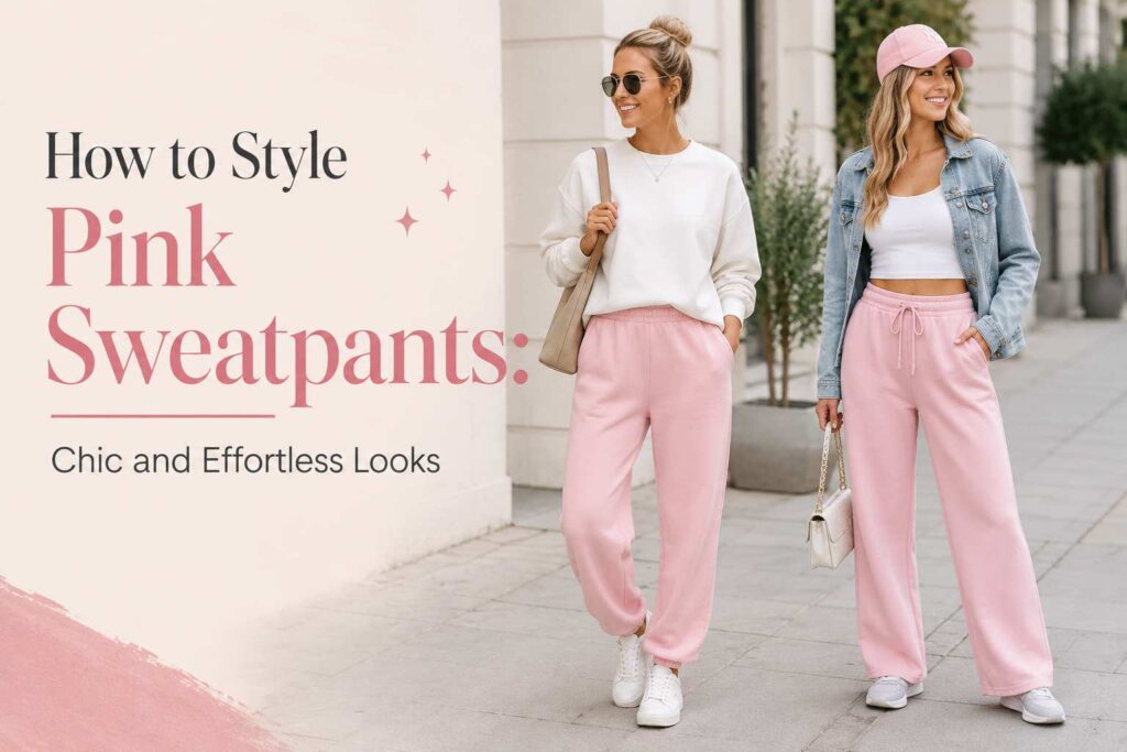 How to Style Pink Sweatpants