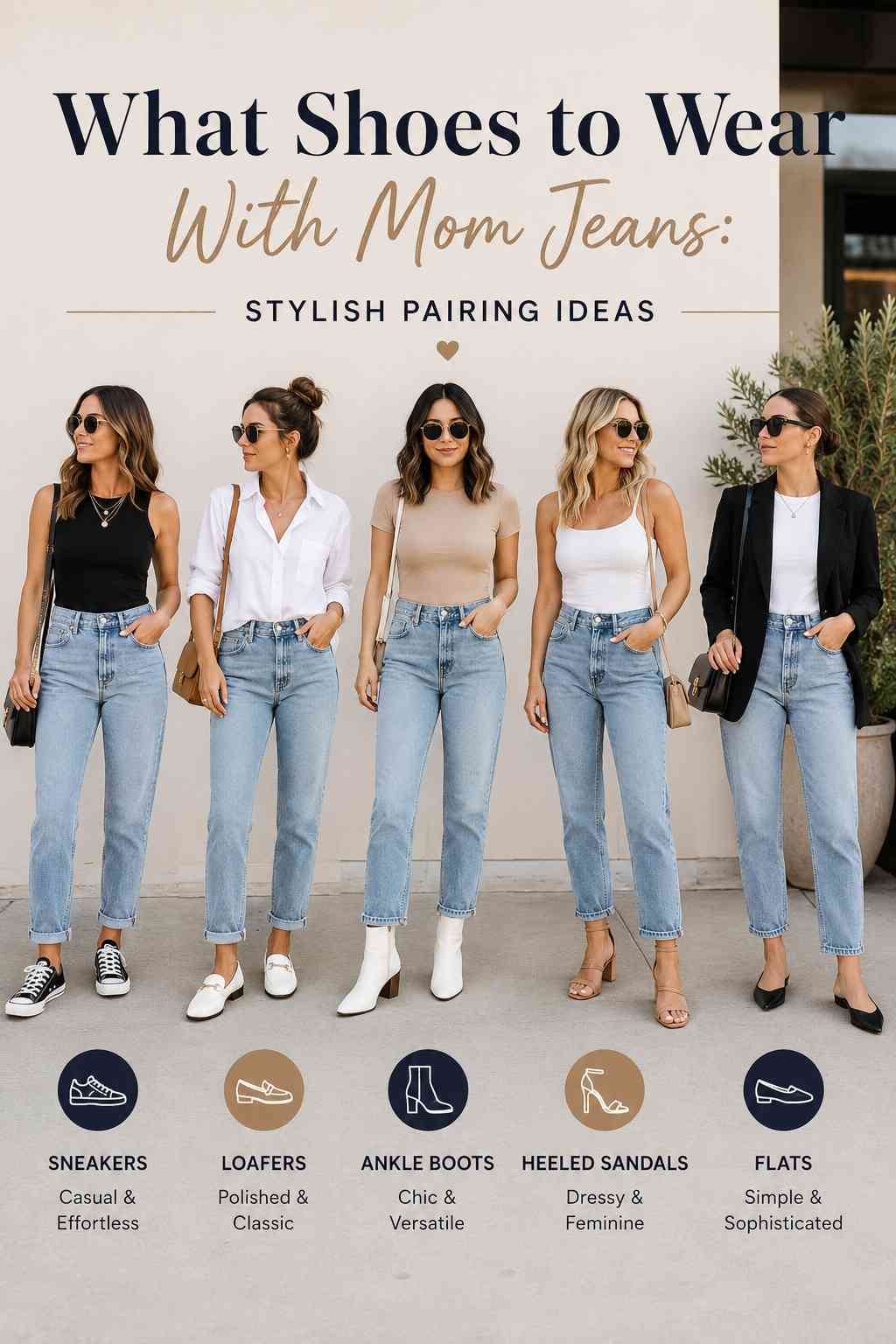 What Shoes to Wear With Mom Jeans